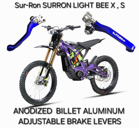 SURRON Sur-Ron LIGHT BEE X S 2024 2025 CNC BRAKE LEVERS ADJUSTABLE BILLET ALUMINUM
