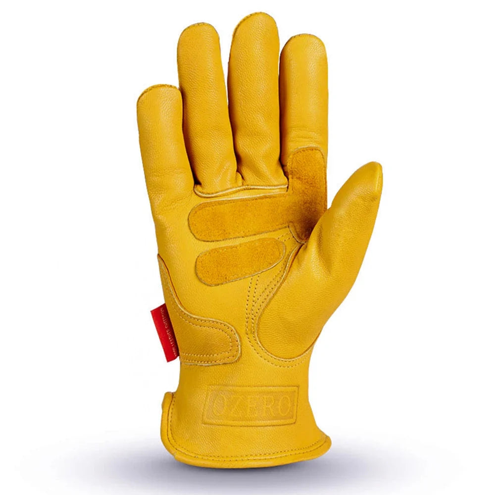 Shockproof & Waterproof & Windproof Leather (Sheep) Gloves