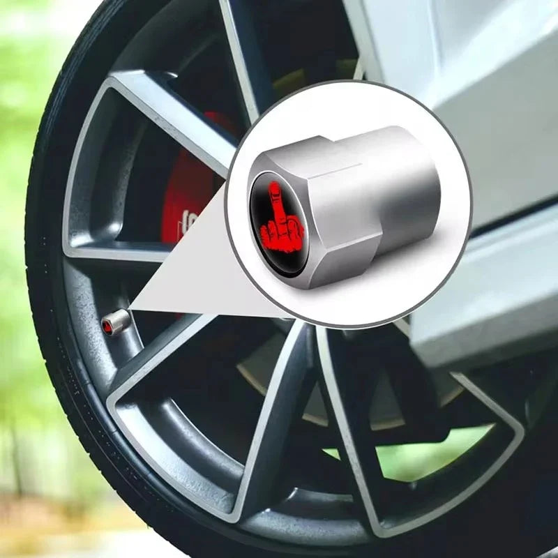 4PCS Aluminium Valve Stem Caps