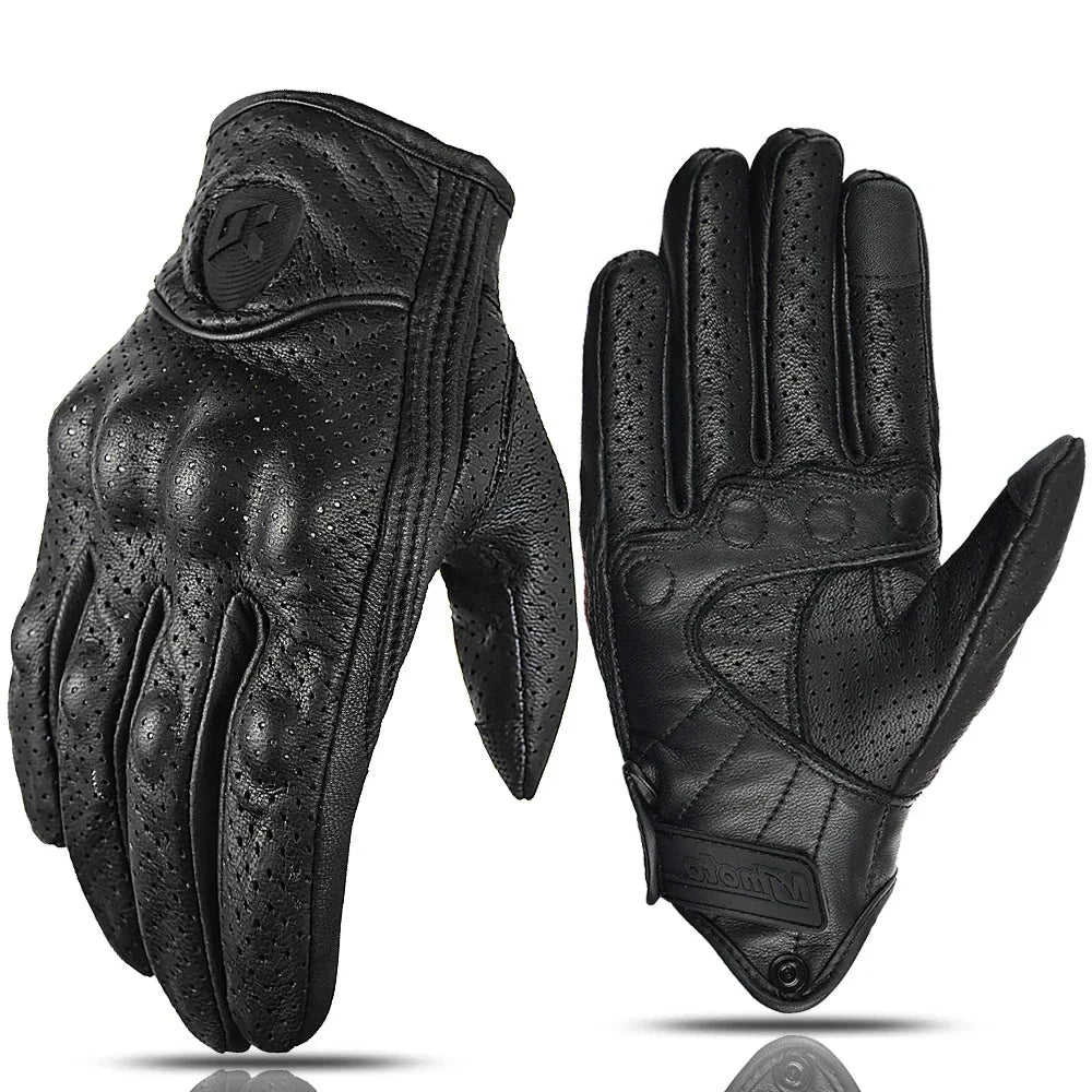 Motorcycle Retro Leather Gloves