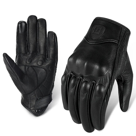 Motorcycle Retro Leather Gloves