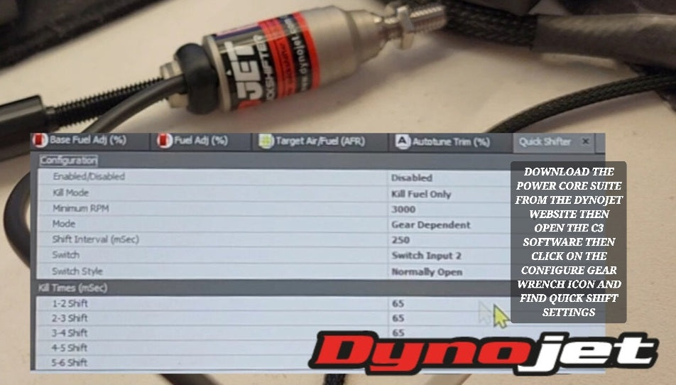 YAMAHA R3 YZF-R3 19 - 24 QUICK SHIFT FOR PCV OR PC6 BY DYNOJET