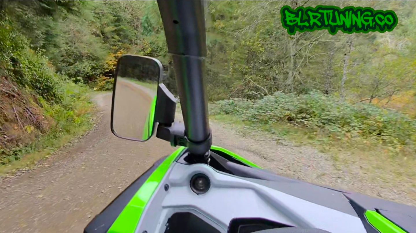 UTV MIRRORS - REAR VIEW MIRROR AND SIDE MIRRORS - LIGHTWEIGHT - WIDE FIELD OF VIEW - UNIVERSAL FITMENT - 1.6 in to 2 in ROLL CAGE MOUNTED