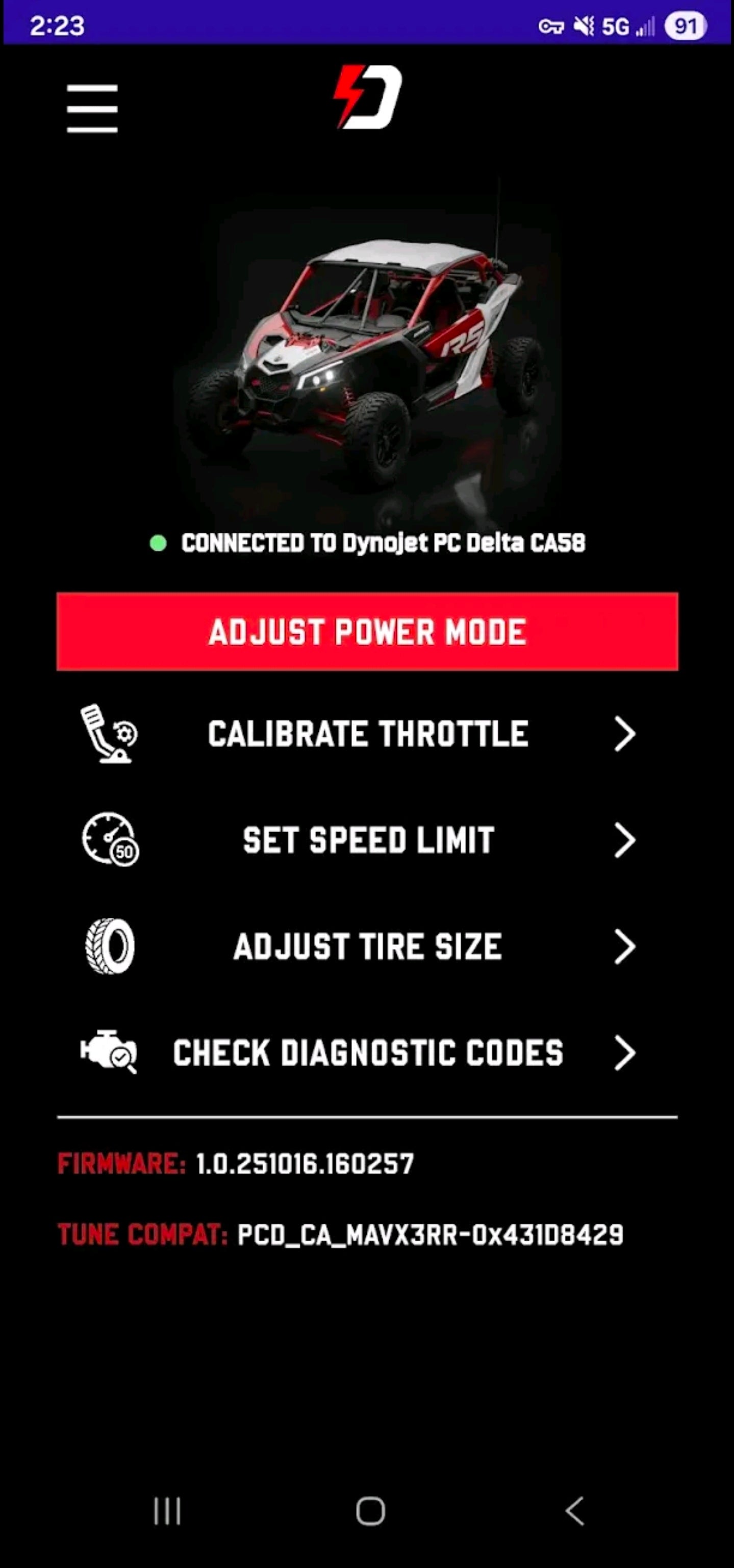 Power Commander Delta for Can-Am Maverick X3 RR models by Dynojet