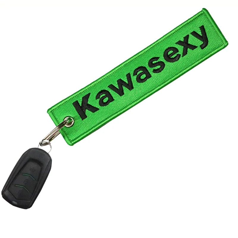 Sportbike Rider Motorcycle Keychain
