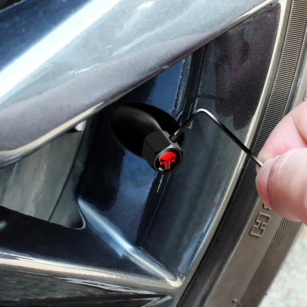 Anti-Theft Skull Valve Stem Caps
