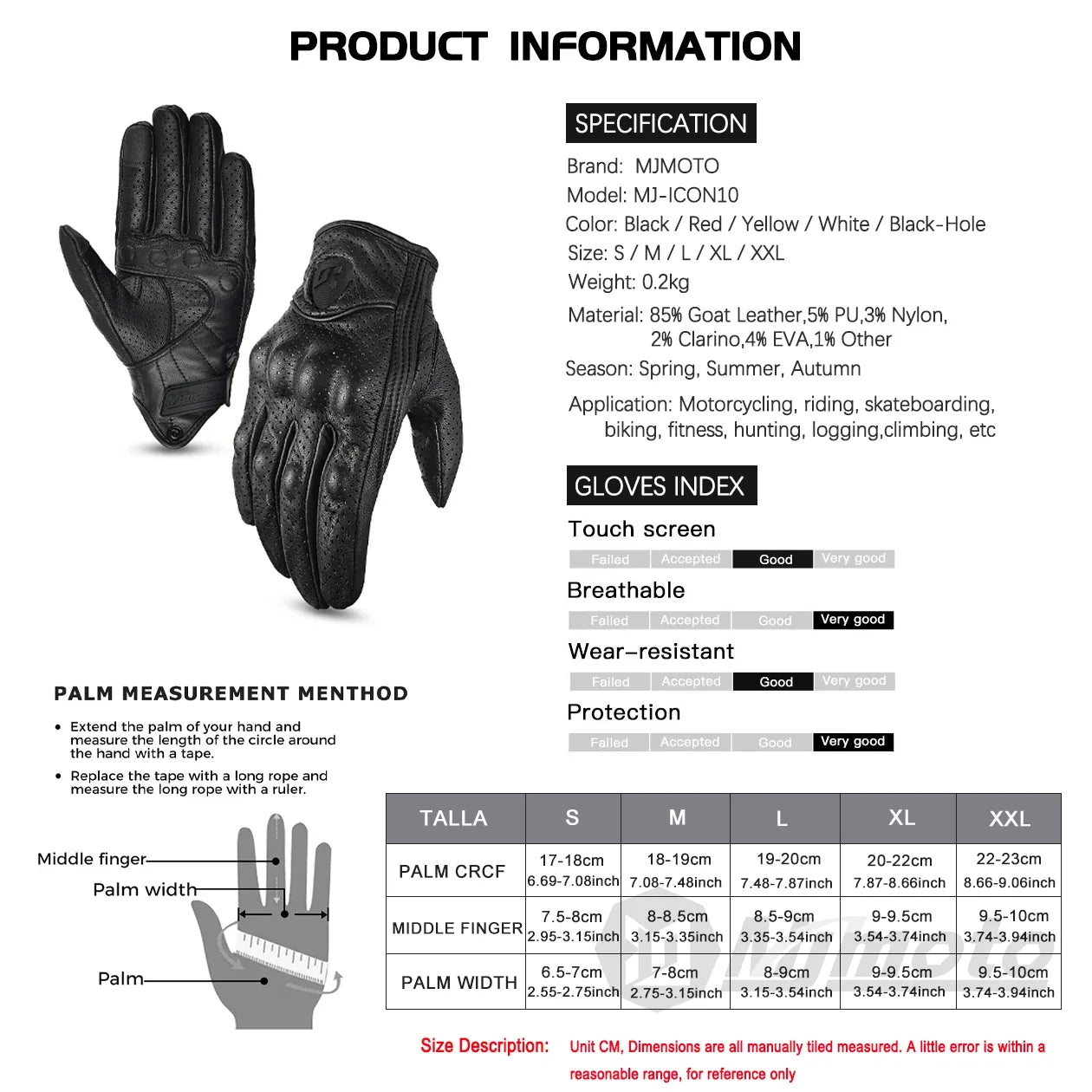 Motorcycle Retro Leather Gloves