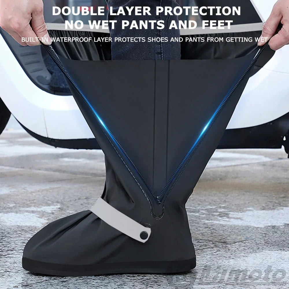 Motorcycle Shoe Cover Non-Slip Waterproof For Rainy Day