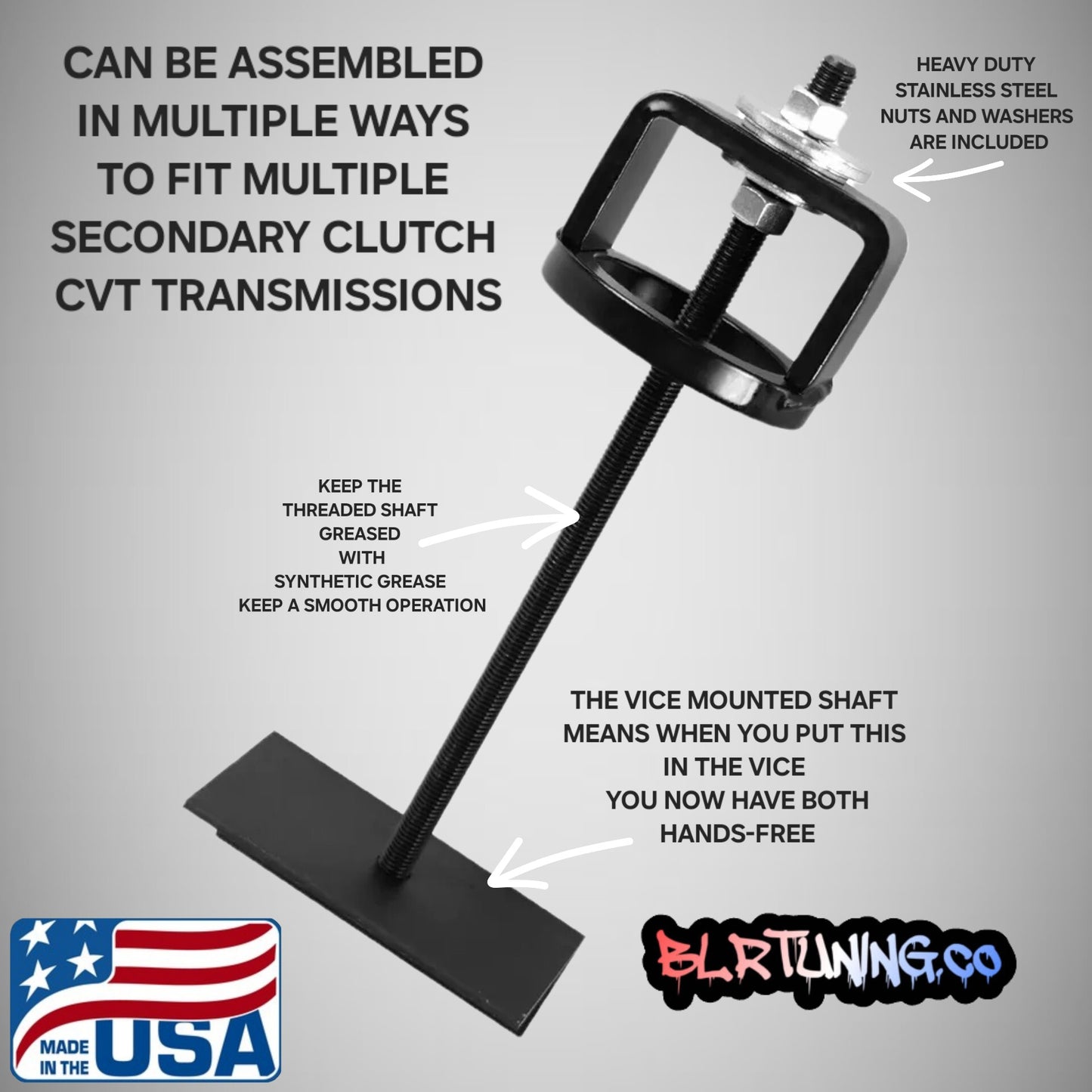 SECONDARY CLUTCH COMPRESSION TOOL FOR CAN-AM RYKER – UNIVERSAL FIT ALSO COMPATIBLE WITH SIDE-BY-SIDES - UTV - ATV - AND MORE