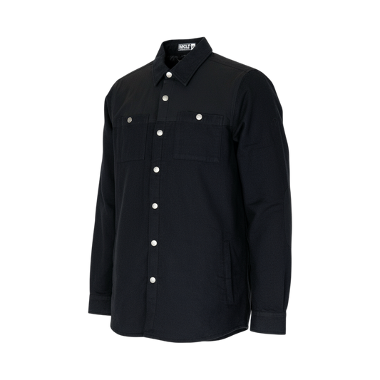 Flannel Jacket - Black on Black