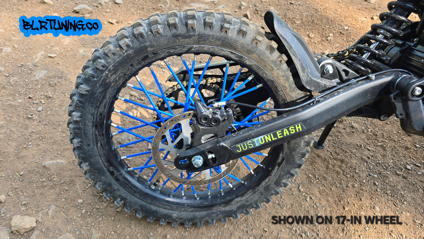 SPOKE COVERS PVC 9-IN UNIVERSAL COLORED FITS SPOKE WHEELS