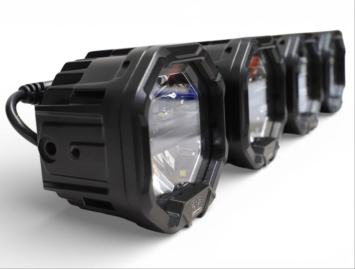 4 Light U-Con Interlocking Off Road LED Pod With Amber or White DRL Running Light