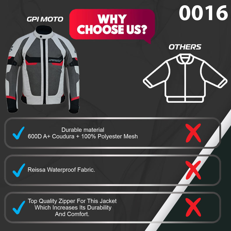 Men’s High Premium Quality Summer 4 Pockets Soft Adjustable Motorcycle Black/Grey/Beach Jacket-