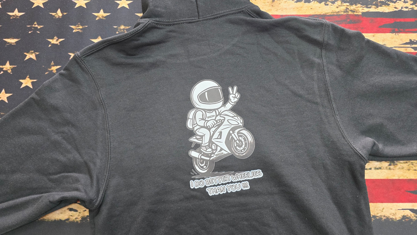 YOUTH HOODIE - I do better wheelies than you - limited edition