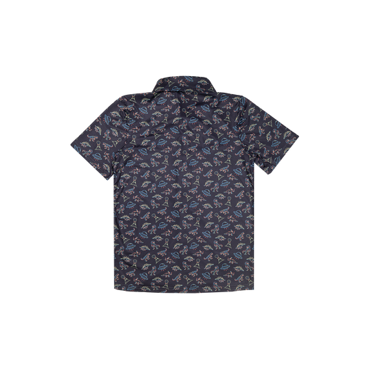 Youth FlexGRID Button Up - UFO Dinos