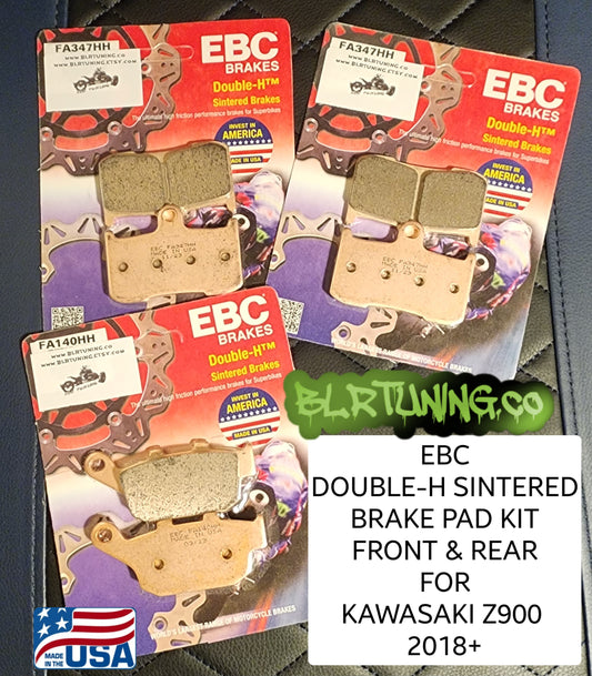 KAWASAKI Z900 EBC DOUBLE-H SINTERED BRAKE PADS HIGH FRICTION HIGH PERFORMANCE UPGRADE