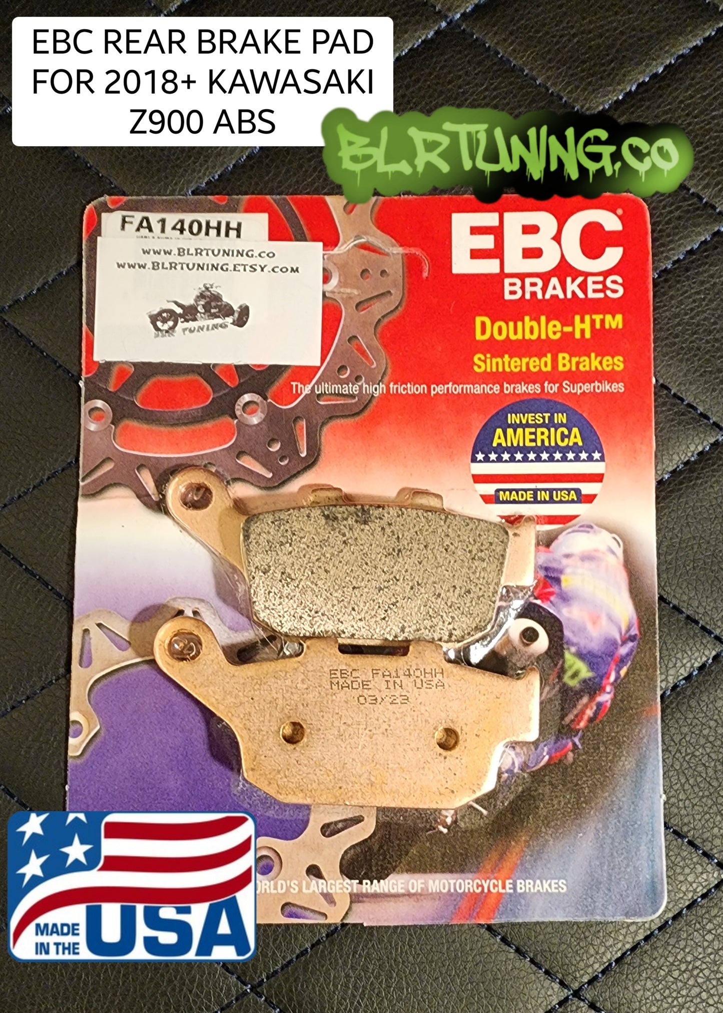 KAWASAKI Z900 EBC DOUBLE-H SINTERED BRAKE PADS HIGH FRICTION HIGH PERFORMANCE UPGRADE