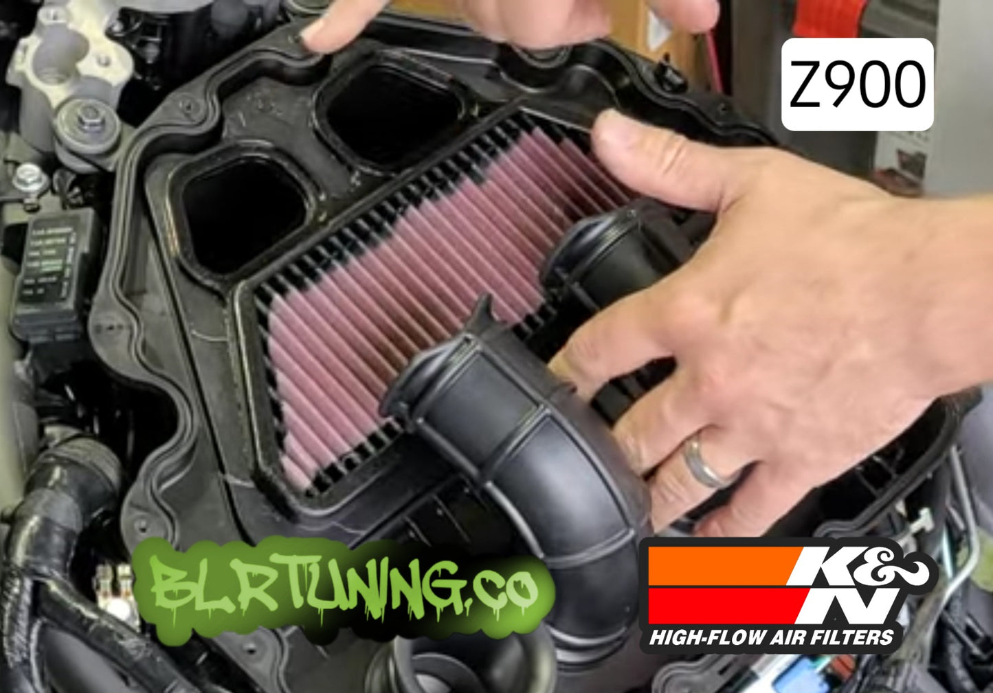 KAWASAKI Z900 K&N HIGH FLOW FILTER