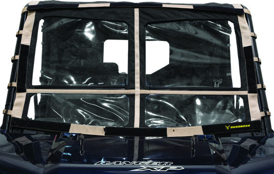 QuadBoss, QuadBoss 15-19 Polaris Ranger 1000 Diesel Soft Windshield with Screen Options