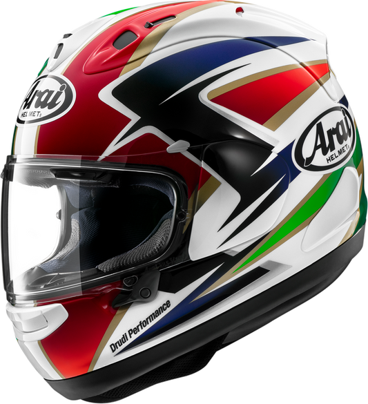 ARAI HELMETS, ARAI Helmets Corsair-X Cadalora Restyle Helmet – Large, VAS Shield Mechanism and Advanced Ventilation