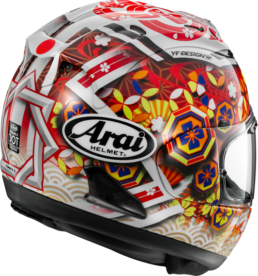 ARAI HELMETS, ARAI HELMETS Corsair-X Nakagami-4 Helmet - Medium with VAS Shield Mechanism and Max-V Shield