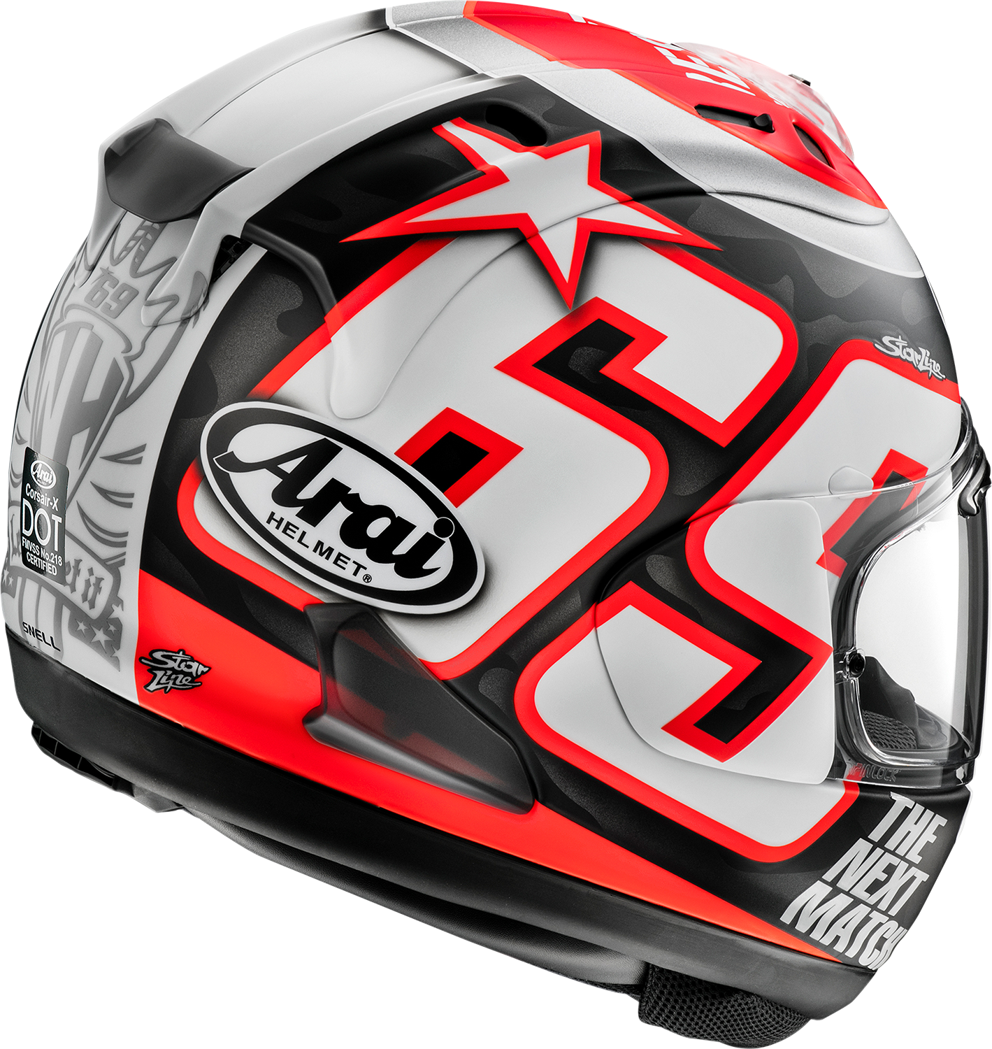 ARAI HELMETS, ARAI HELMETS Corsair-X Nicky Reset Frost Helmet - Medium