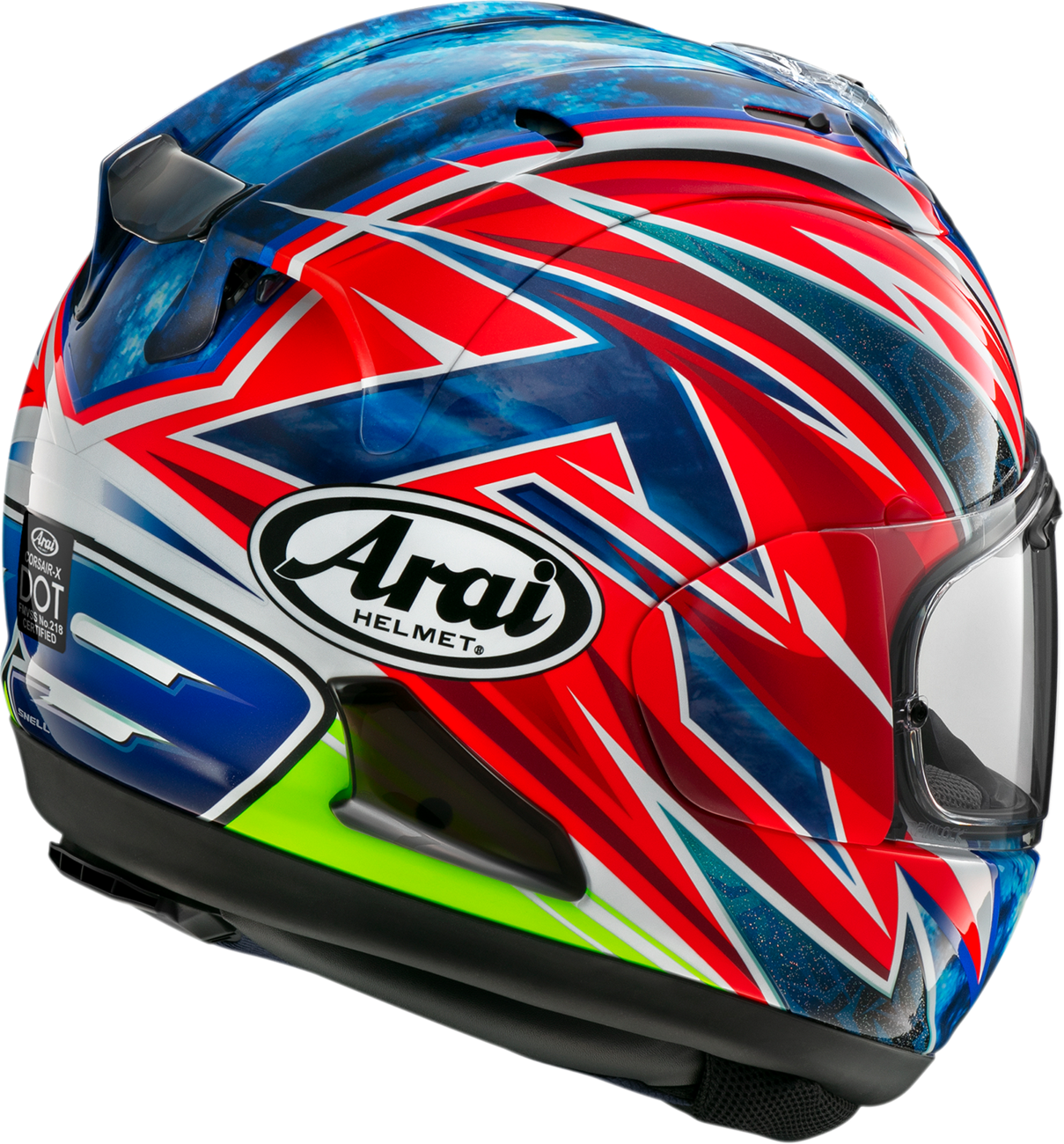 ARAI HELMETS, ARAI HELMETS Corsair-X Ogura Helmet Medium Part 0101-17701 with VAS Shield Mechanism and Advanced Safety Features