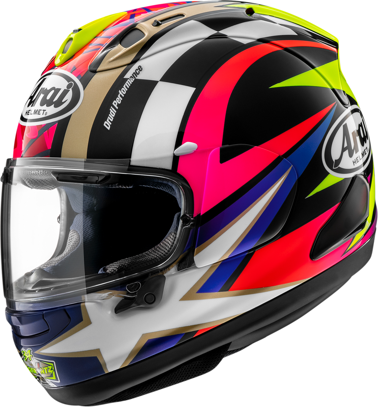 ARAI HELMETS, ARAI Helmets Corsair-X Schwantz 30th Anniversary 2XL Motorcycle Helmet – Advanced Ventilation and Reinforced Shell