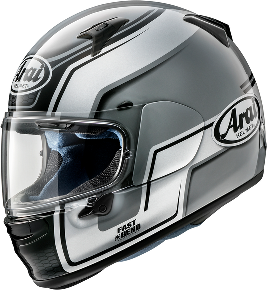 ARAI HELMETS, ARAI Helmets Regent-X 2XL Bend Silver Helmet with Variable Axis Shield System