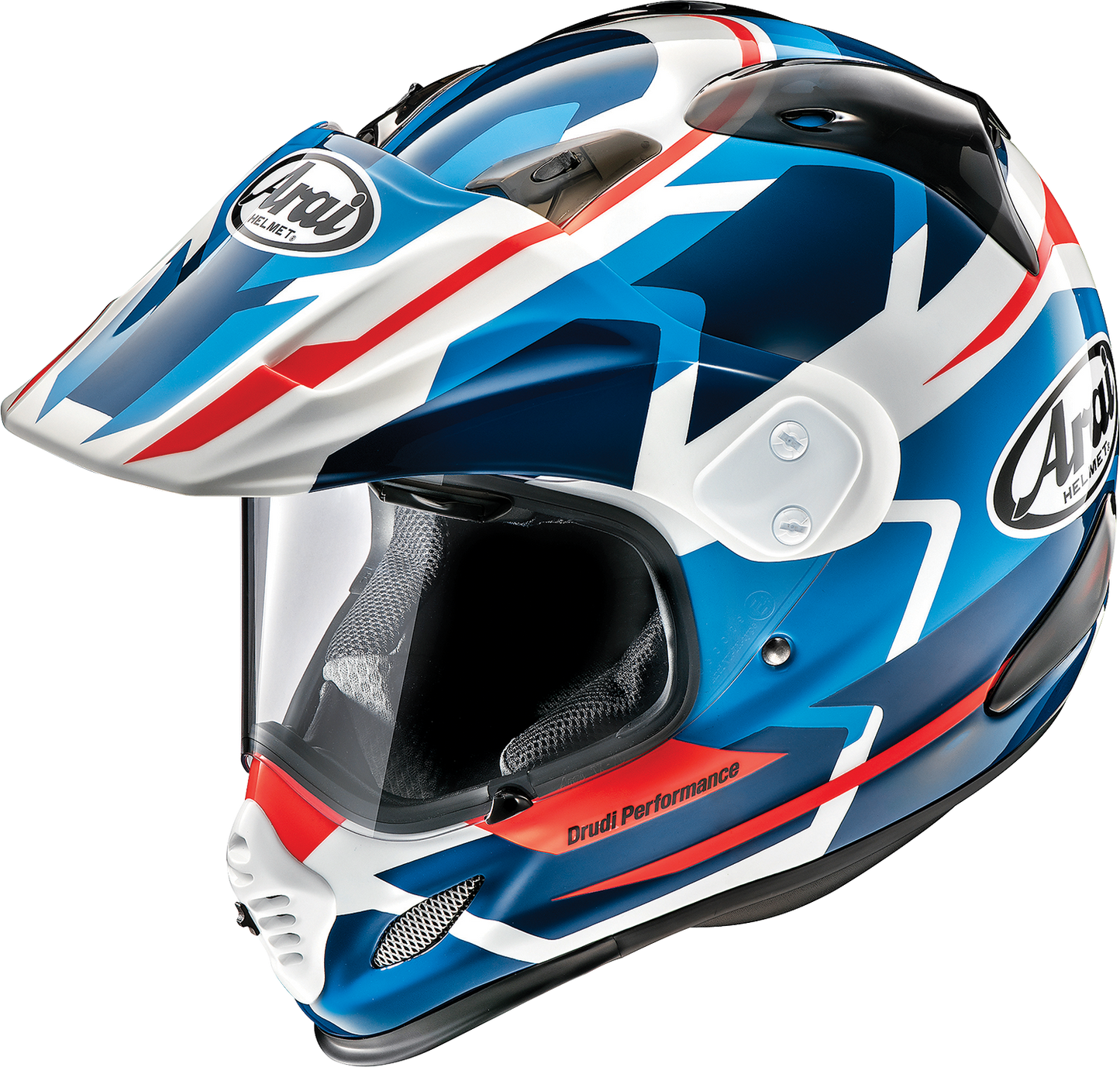 ARAI HELMETS, Arai Helmets XD-4 Depart White/Blue Helmet XS – Advanced Comfort and Ventilation for Motorcyclists