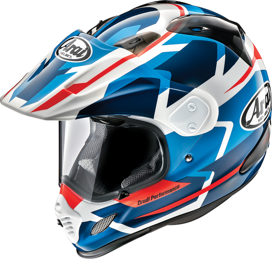 ARAI HELMETS, Arai Helmets XD-4 Depart White/Blue Helmet XS – Advanced Comfort and Ventilation for Motorcyclists
