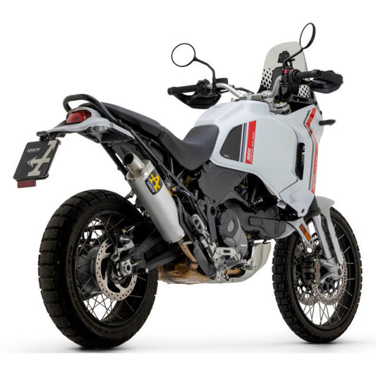 IN STOCK Arrow Indy Race Slip-on Exhaust, Aluminum for Ducati DesertX 950 2022-2024 72638AO