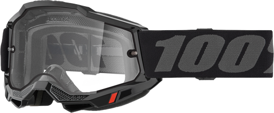 Accuri 2 Enduro Moto Goggle Black Clear Lens