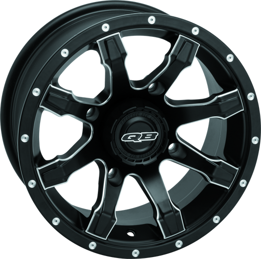 QuadBoss, QuadBoss Grinder 12x7 PowerSports Wheel with 4/110 Bolt Pattern and 5+2 Offset