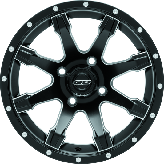 QuadBoss, QuadBoss Grinder 14x7 PowerSports Wheels - 4/110 Bolt Pattern, 5+2 Offset