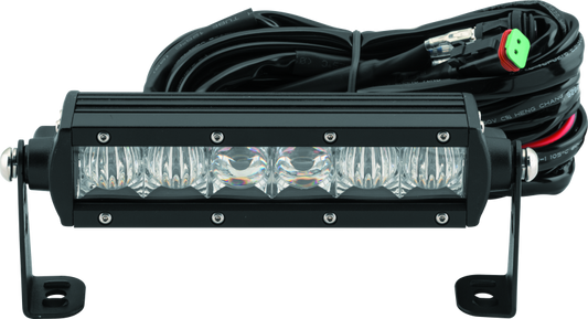 QuadBoss, QuadBoss 6.5-inch Single Row LED Light Bar - High-Intensity Combo Beam for Powersports Vehicles