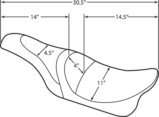 DRAG SPECIALTIES SEATS, DRAG SPECIALTIES SEATS Caballero Seat with Solar Reflective Leather and Diamond Stitch for Harley Davidson FL Models 2008-2023