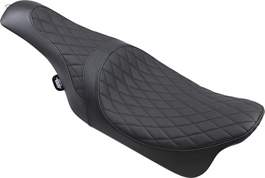 DRAG SPECIALTIES SEATS, DRAG SPECIALTIES SEATS Caballero Seat with Solar Reflective Leather and Diamond Stitch for Harley Davidson FL Models 2008-2023