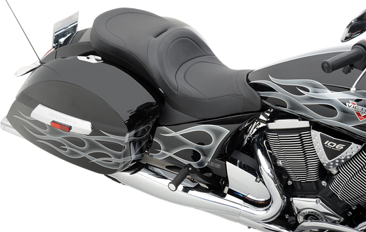 DRAG SPECIALTIES SEATS, DRAG Specialties Seats Low-Profile Touring Seat with Mild Stitching for Victory 2010-2015 - Model 0810-1540