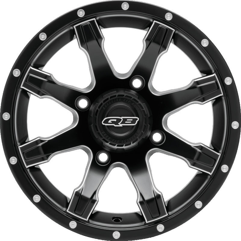 QuadBoss, QuadBoss Grinder 14x7 Wheel - 4/137 Bolt Pattern with 5+2 Offset for Powersports Vehicles