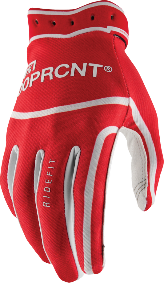 Ridefit Gloves Red Lg