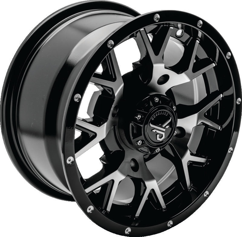 QuadBoss, QuadBoss Barbwire 14x7 Aluminum Wheels - Part Number 608574
