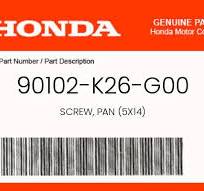 Honda Grom Fairing Washer Screw (2022+) | OEM Part #90102-K26-G00