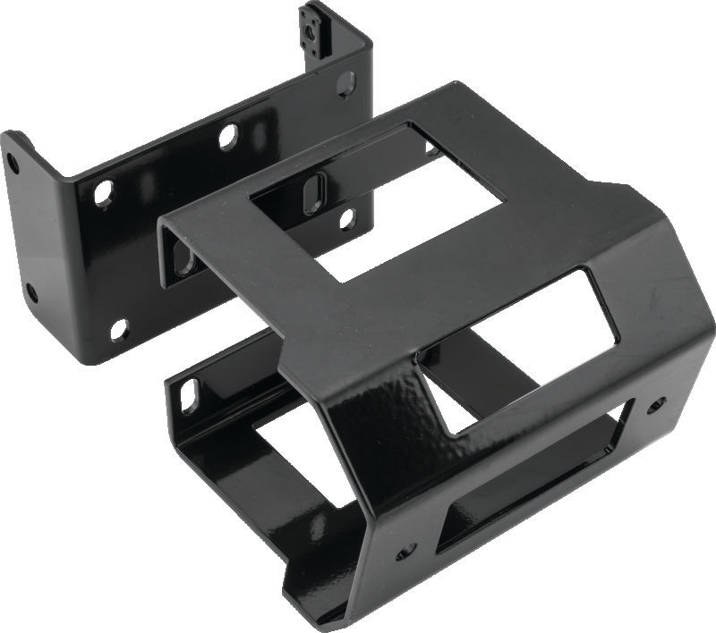 QuadBoss, QuadBoss Polaris Ranger Crew 900 UTV Winch Mount - Heavy-Gauge Steel, Black Powder-Coated