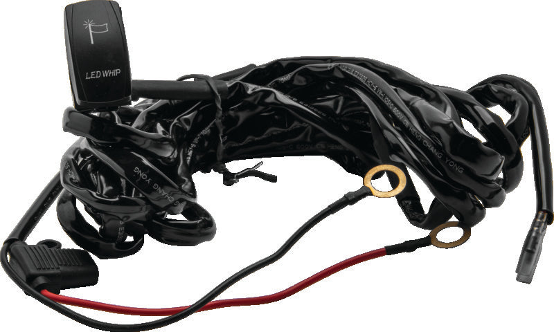 QuadBoss, QuadBoss Qb Whip Wire Harness with Carling-Style Rocker Switch for LED Lighted Whips