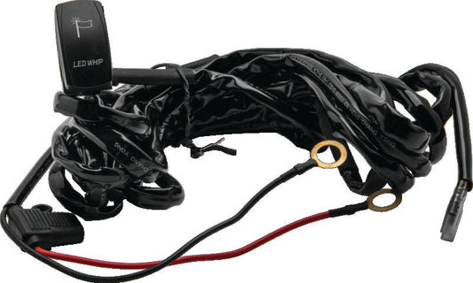QuadBoss, QuadBoss Qb Whip Wire Harness with Carling-Style Rocker Switch for LED Lighted Whips