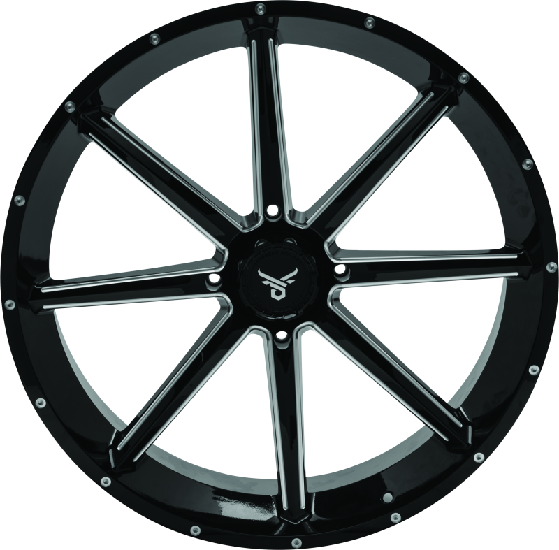QuadBoss, QuadBoss Slicer 24X7 Off-Road Wheel with Limited Edition Bull Logo Center Caps