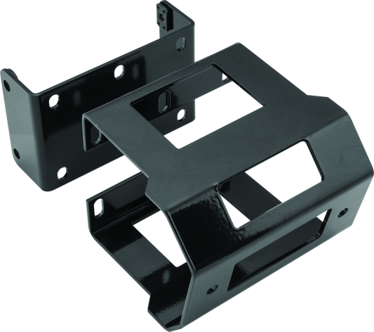 QuadBoss, QuadBoss UTV Winch Mount for Kawasaki KRF800 Teryx 14-22 | Heavy-Gauge Steel, Black Finish