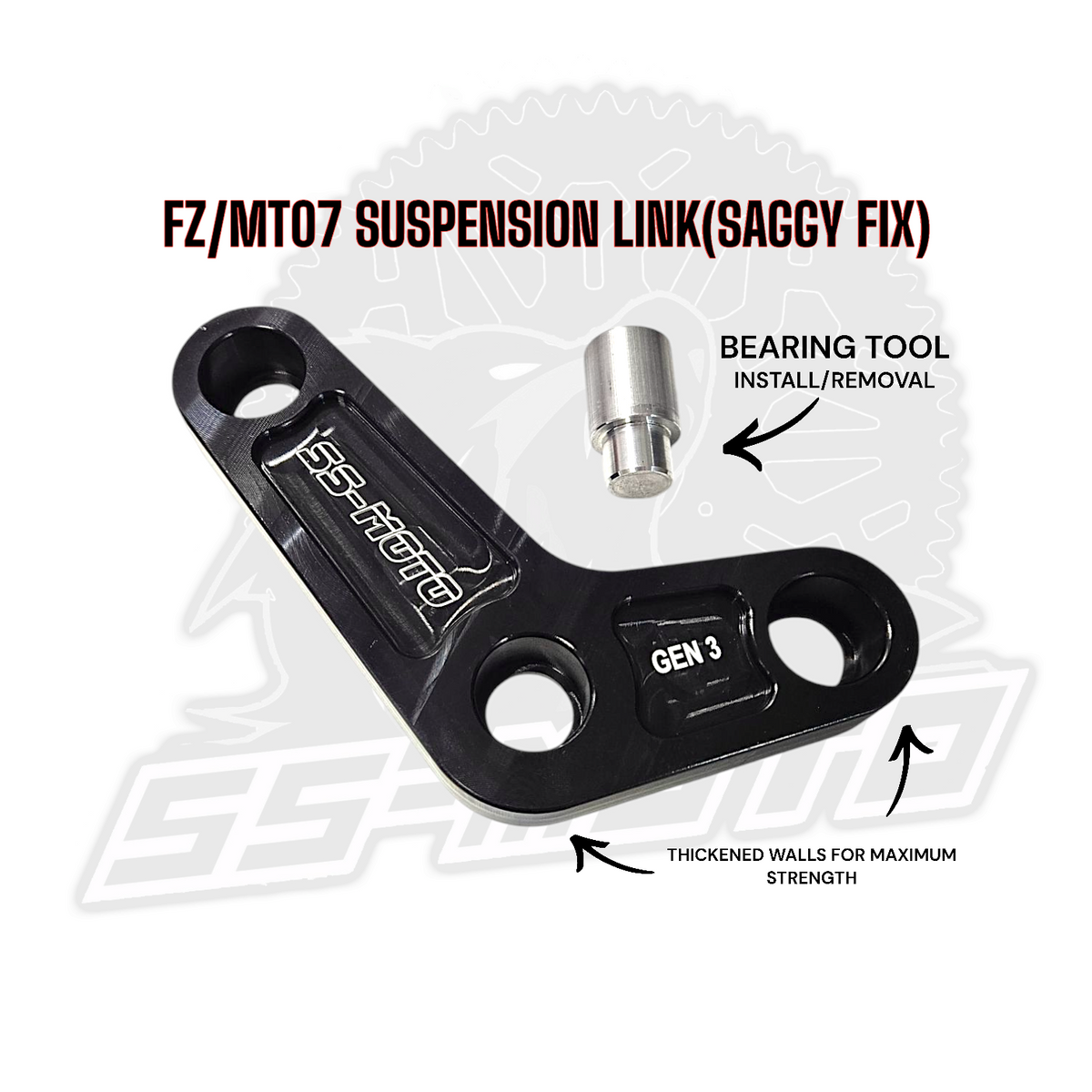 Fz/ Mt07/ R7 2015 Up Saggy Tail Fix