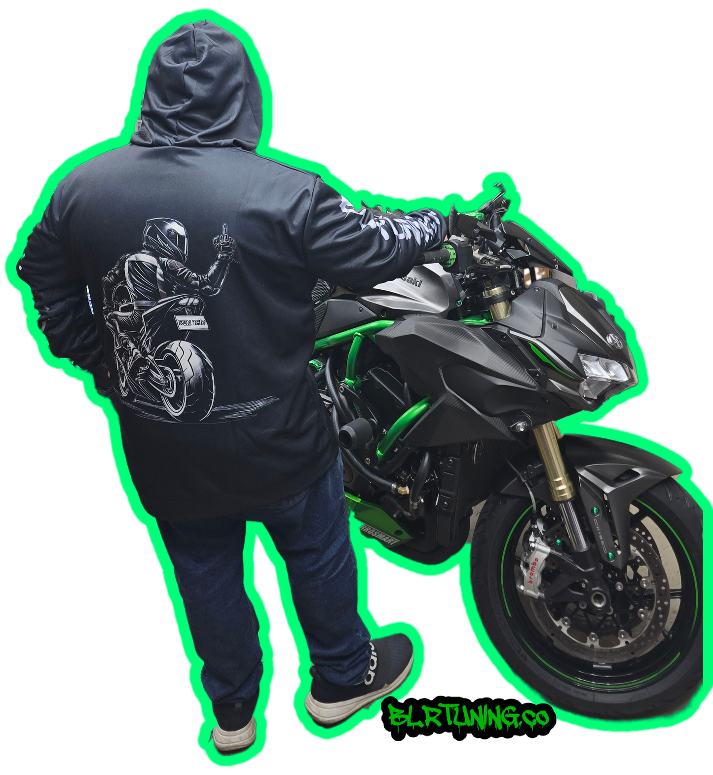 GHOST SHIFT HOODIE BY BLR TUNING - LIGHTWEIGHT BREATHABLE SPORT HOODIE